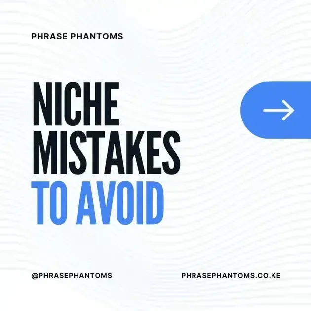 Image representing Common Niche Mistakes to Avoid
