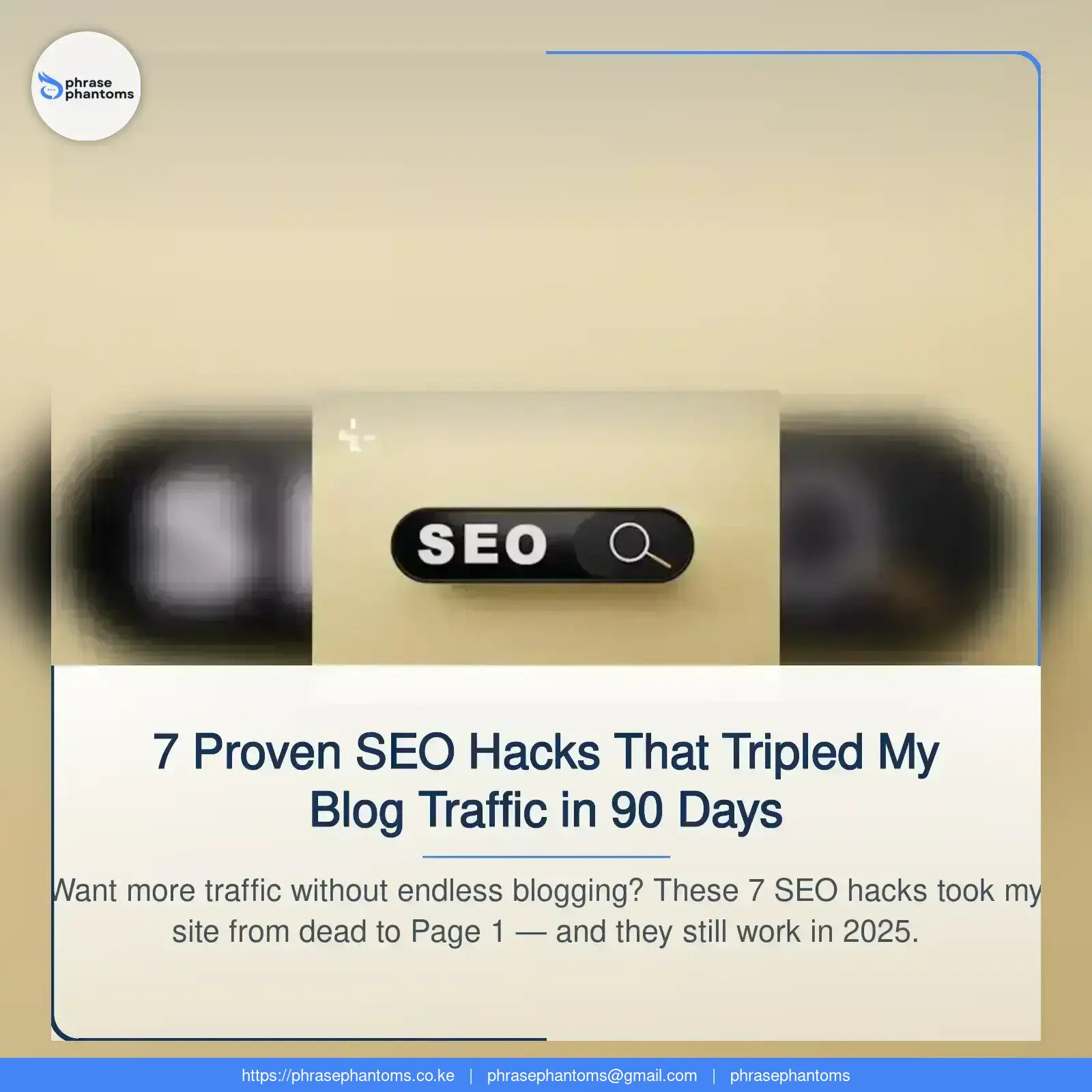 7 Proven SEO Hacks That Tripled My Blog Traffic in 90 Days