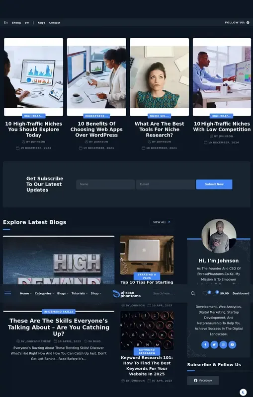 Image for product titled Complete Finance Website – Start Blogging About Stocks, Cryptocurrency & Real Estate