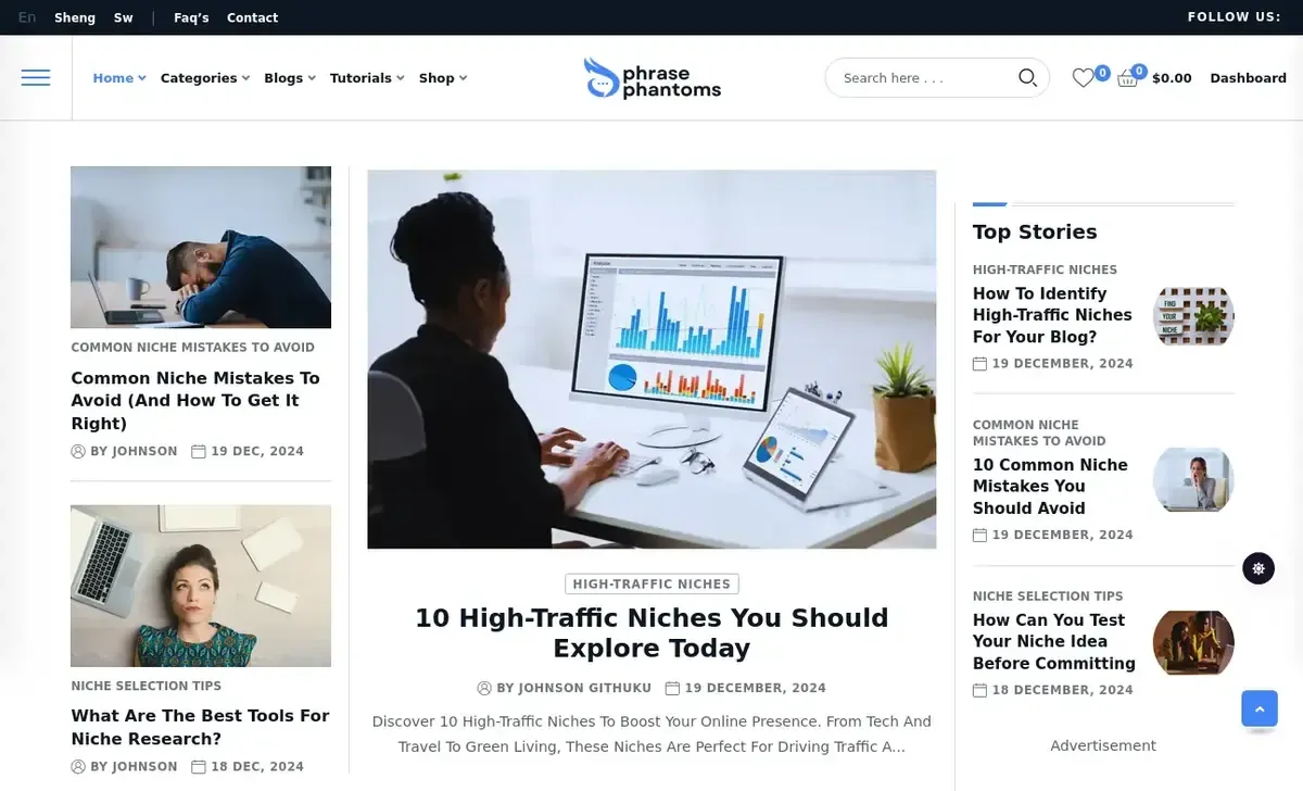 Phrasephantoms - Monetize Your Content & Earn Online Easily